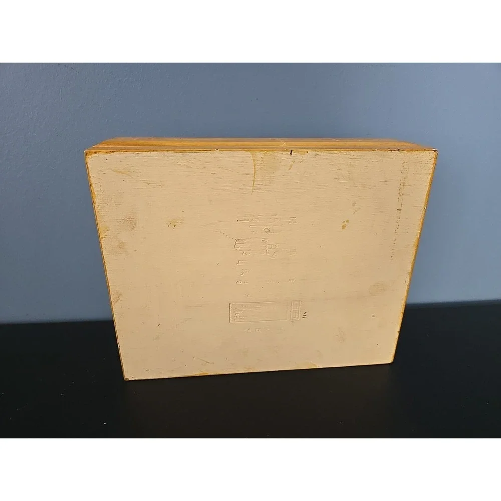 Vintage Wooden Storage Trinket Art Box‎ by Anton Pieck Victorian Scene 9